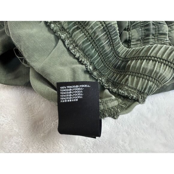 By Anthropologie Womens Green Camo Jogger Pants Medium Tencel Drawstring Waist - Picture 5 of 10